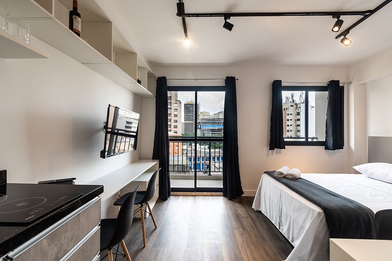 MA816 Studio no Centro Histórico com aconchego