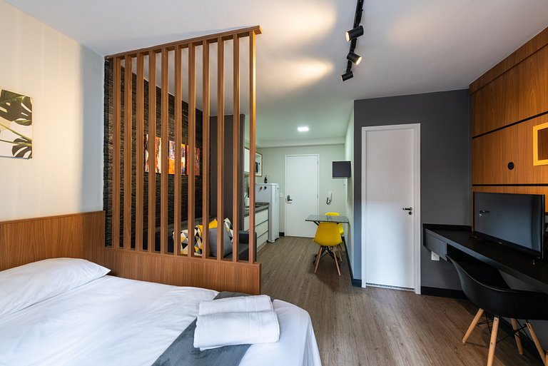 MI312 Studio perfeito com conforto e aconchego p/4