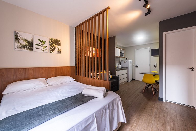 MI312 Studio perfeito com conforto e aconchego p/4