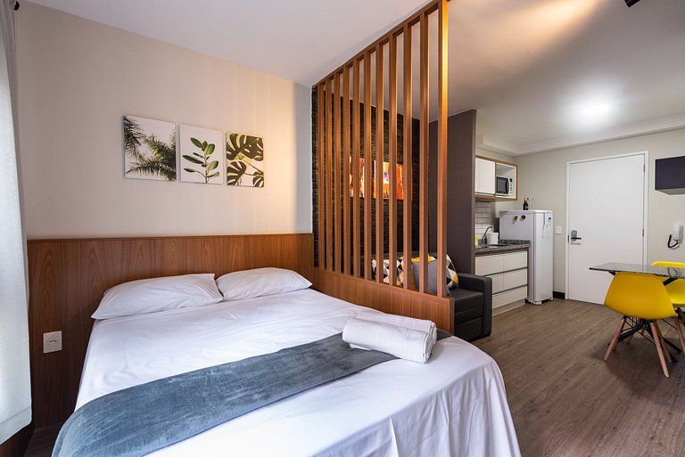 MI312 Studio perfeito com conforto e aconchego p/4