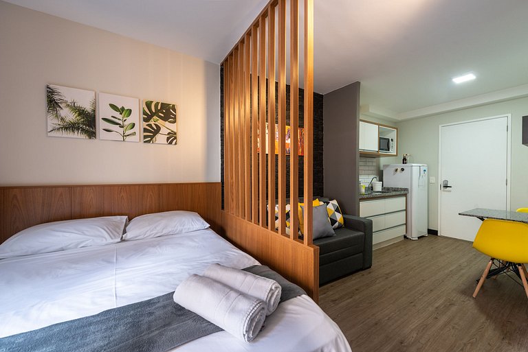 MI312 Studio perfeito com conforto e aconchego p/4