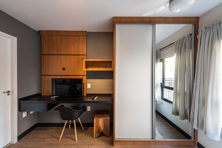 MI312 Studio perfeito com conforto e aconchego p/4