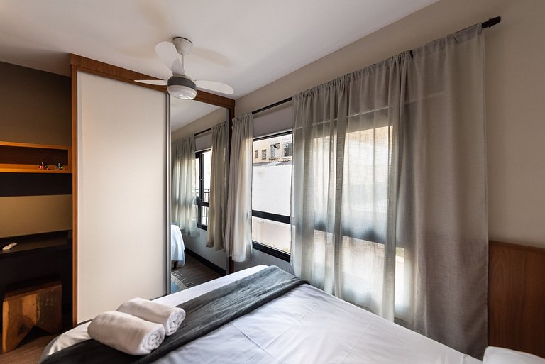 MI312 Studio perfeito com conforto e aconchego p/4