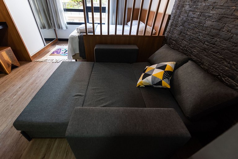 MI312 Studio perfeito com conforto e aconchego p/4