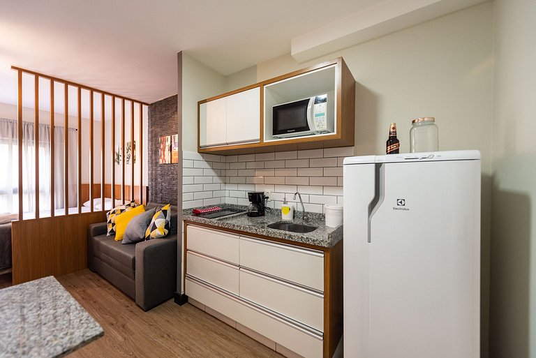 MI312 Studio perfeito com conforto e aconchego p/4