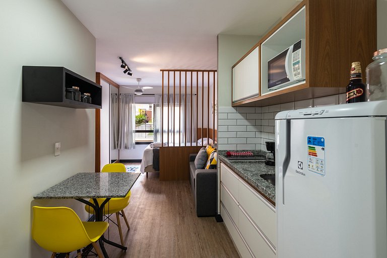 MI312 Studio Funcional e Aconchegante p/ Até 4