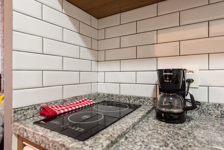 MI312 Studio perfeito com conforto e aconchego p/4