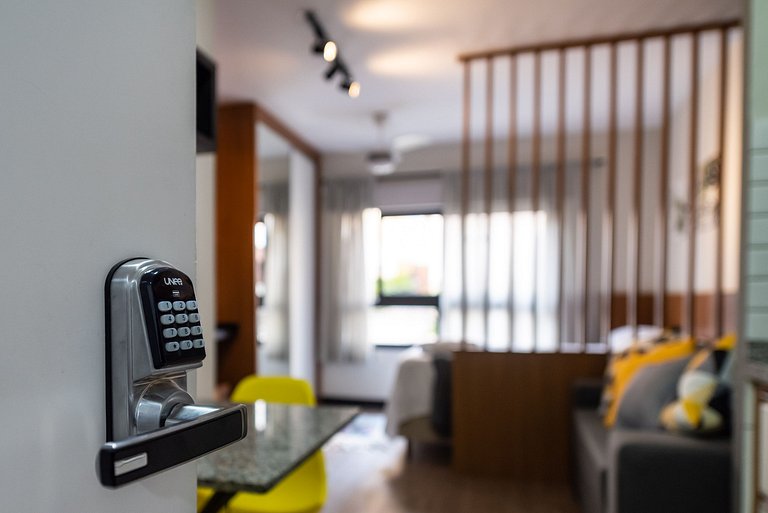 MI312 Studio Funcional e Aconchegante p/ Até 4