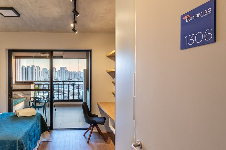 VO13 Studio Prático e Confortável | Bom Retiro