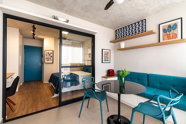 VO13 Studio Prático e Confortável | Bom Retiro