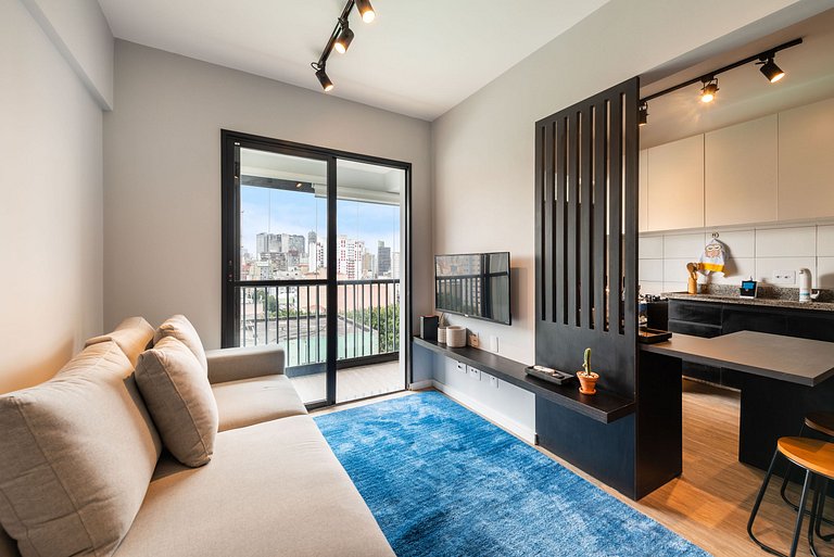 AQ1215 Apto 1 quarto com vista Prox Av Paulista