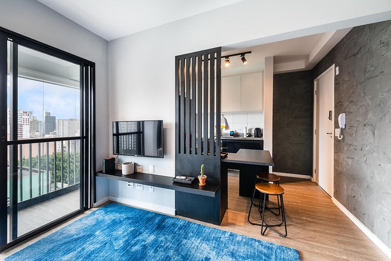 AQ1215 Apto 1 quarto com vista Prox Av Paulista