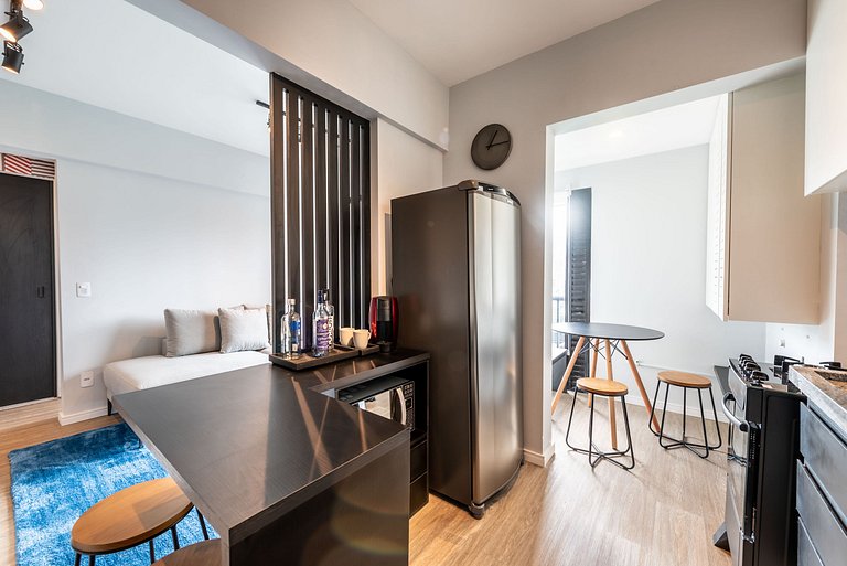 AQ1215 Apto 1 quarto com vista Prox Av Paulista