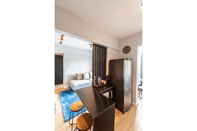 AQ1215 Apto 1 quarto com vista Prox Av Paulista