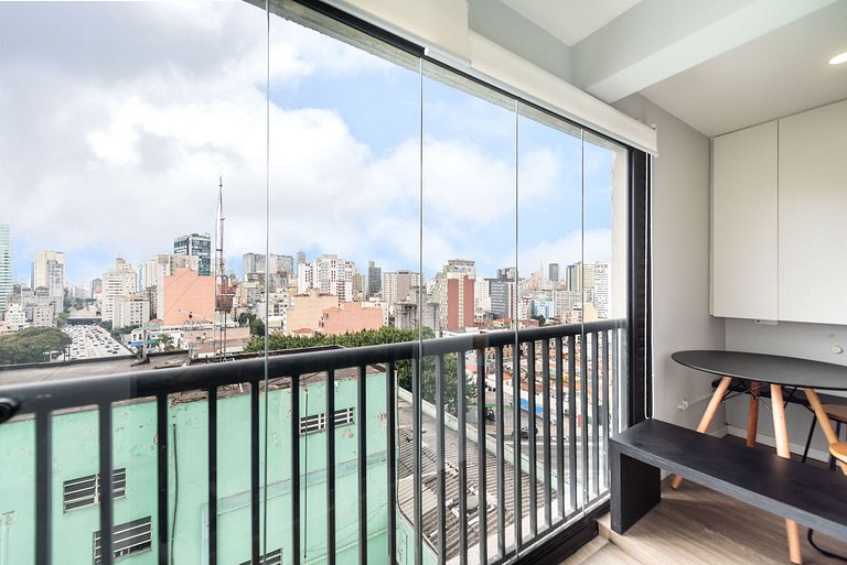 AQ1215 Apto 1 quarto com vista Prox Av Paulista