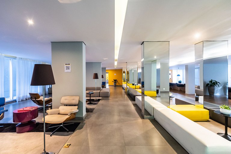 VU3 Studio Confortável com Vaga | Allianz Parque