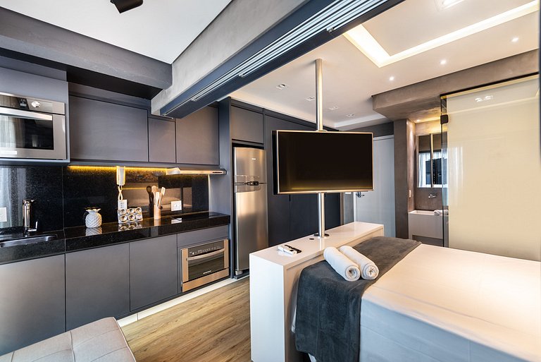 VU3 Studio Confortável com Vaga | Allianz Parque