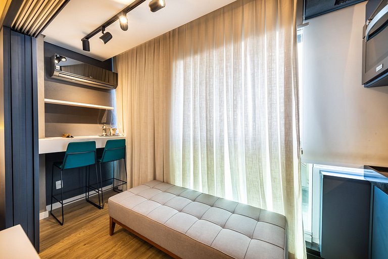 VU3 Studio Confortável com Vaga | Allianz Parque