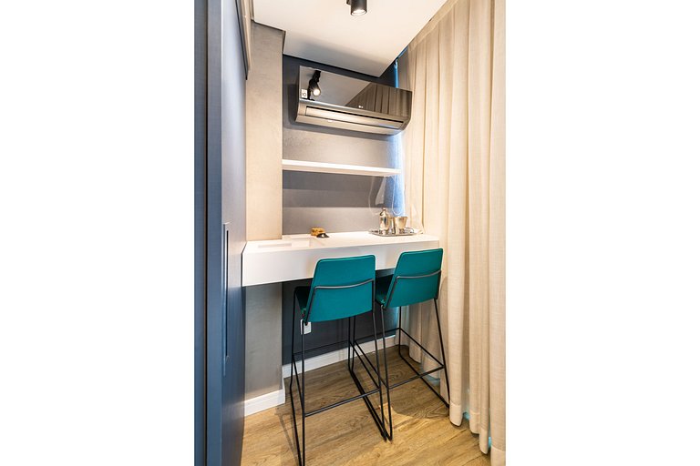 VU3 Studio Confortável com Vaga | Allianz Parque