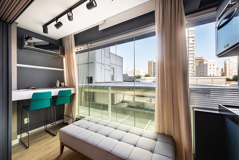 VU3 Studio Confortável com Vaga | Allianz Parque