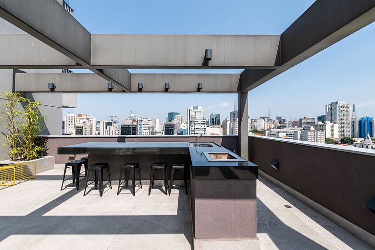 VO16 Studio charmoso com vaga, ao lado do metrô