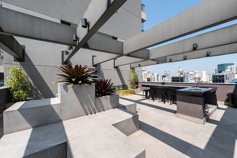 VO16 Studio charmoso com vaga, ao lado do metrô