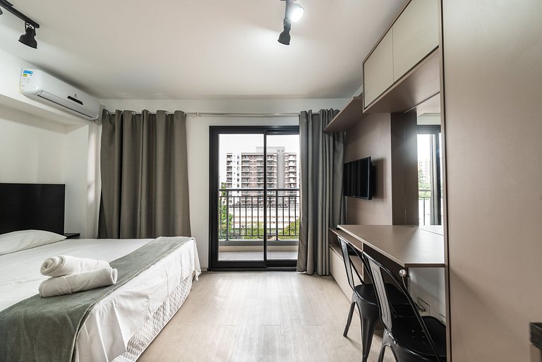 IA5 Studio prático com conforto em Moema