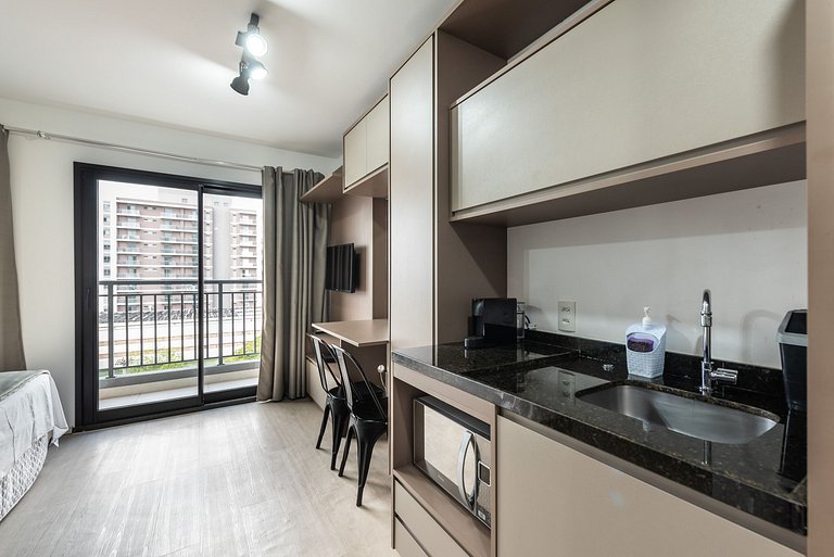 IA5 Studio prático com conforto em Moema