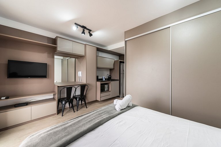 IA5 Studio prático com conforto em Moema