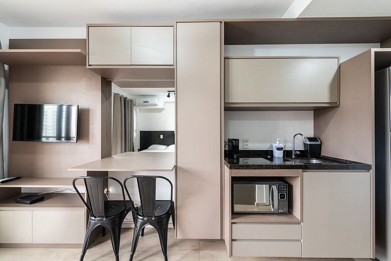 IA5 Studio prático com conforto em Moema