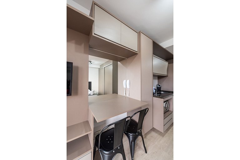 IA5 Studio prático com conforto em Moema
