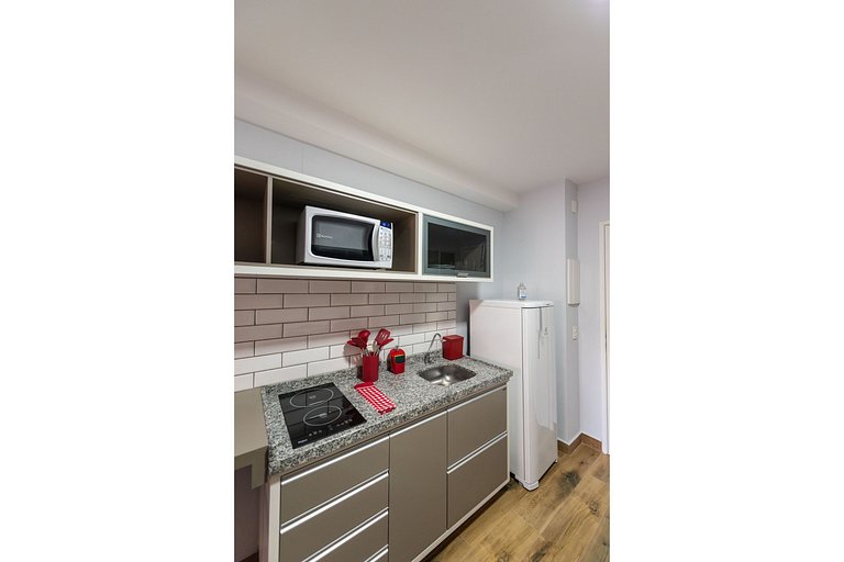 MI611 Studio Charmoso e Confortável p/ Até 4