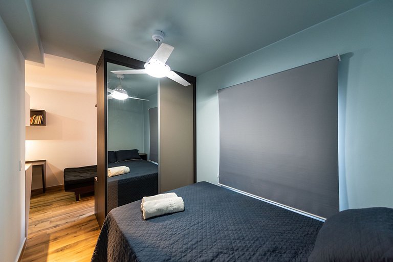 MI611 Studio Charmoso e Confortável p/ Até 4