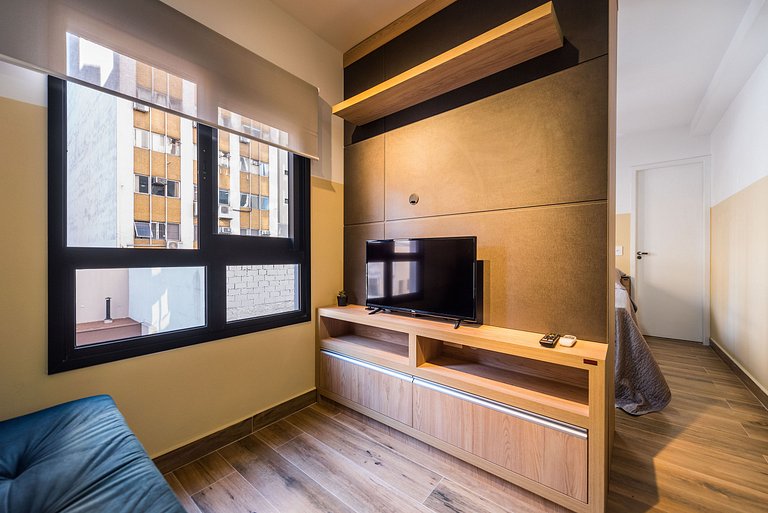 MI511 Studio Charmoso e Confortável p/ Até 4