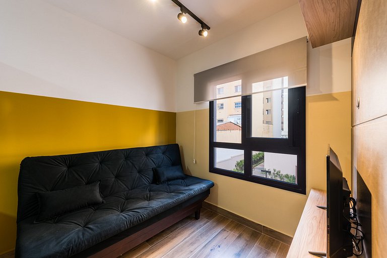 MI511 Studio Charmoso e Confortável p/ Até 4