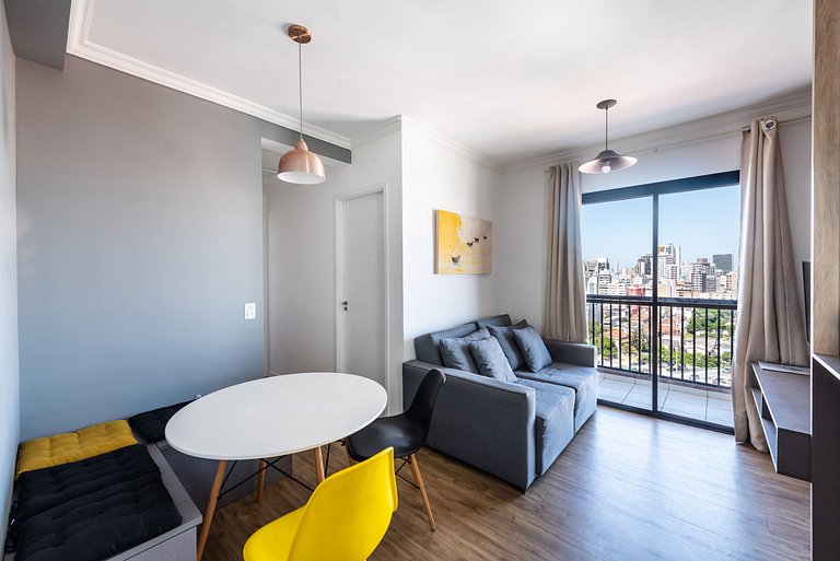 AA13 Apartamento elegante com vaga na Bela Vista