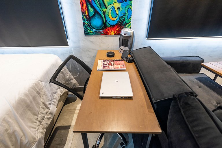 AA212 Studio sofisticado Na Bela Vista com Jacuzzi
