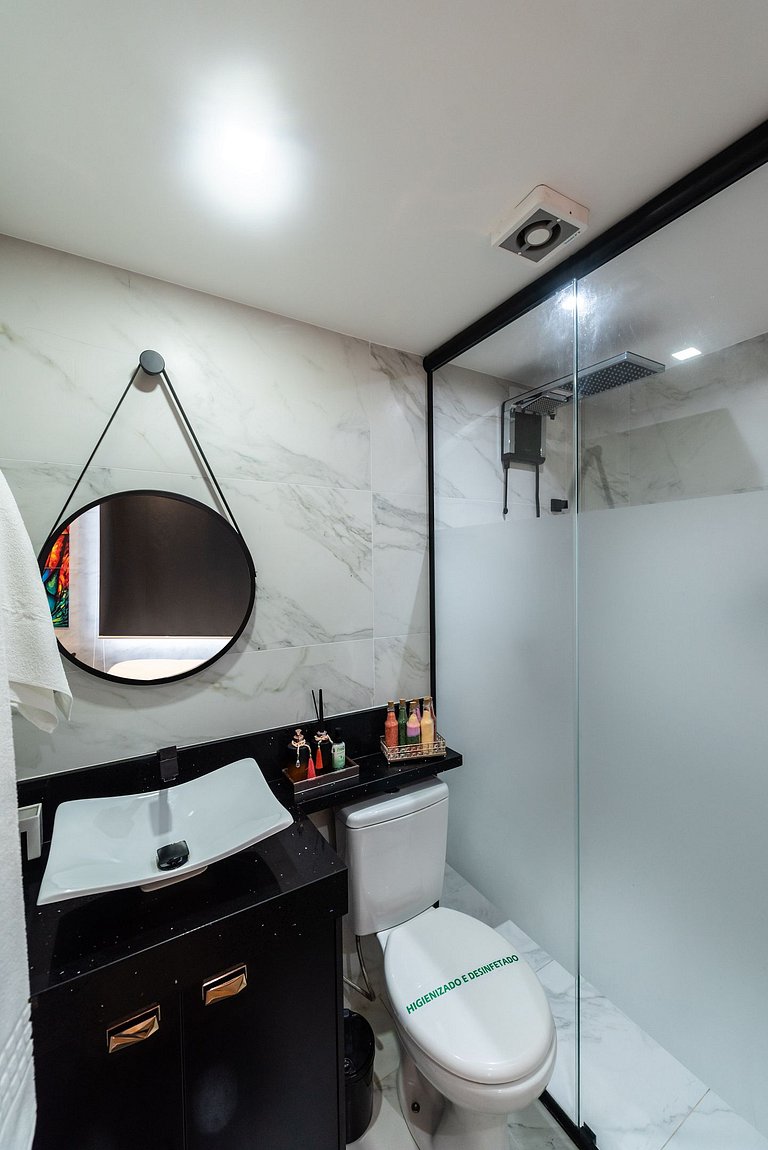 AA212 Studio sofisticado Na Bela Vista com Jacuzzi