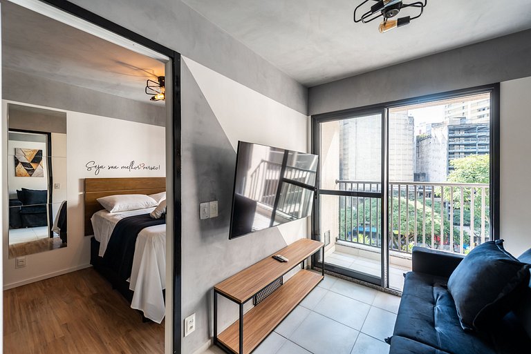 TY8 Studio aconchegante no bairro Bela Vista