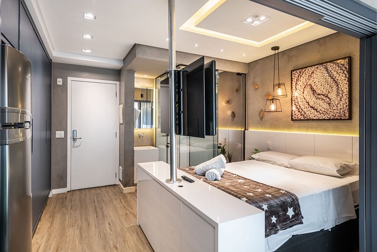 VU3 Studio Confortável com Vaga | Allianz Parque