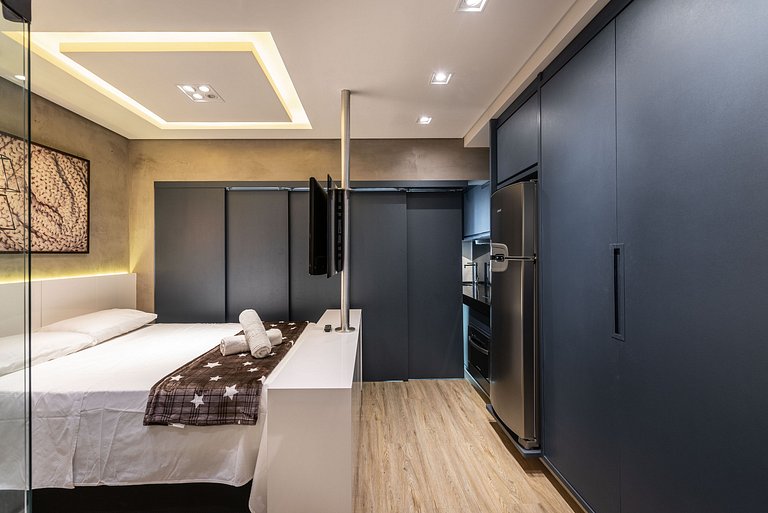 VU3 Studio Confortável com Vaga | Allianz Parque