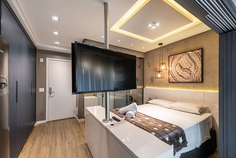 VU3 Studio Confortável com Vaga | Allianz Parque