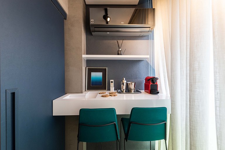 VU3 Studio Confortável com Vaga | Allianz Parque