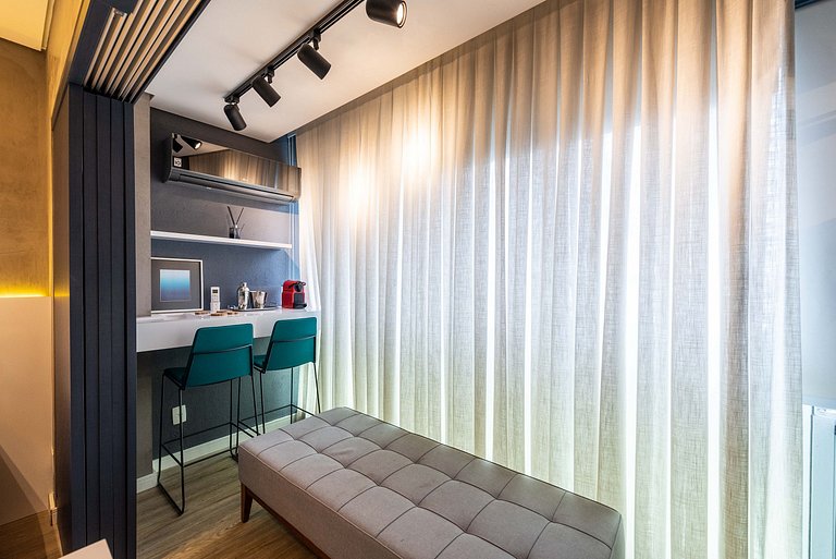 VU3 Studio Confortável com Vaga | Allianz Parque