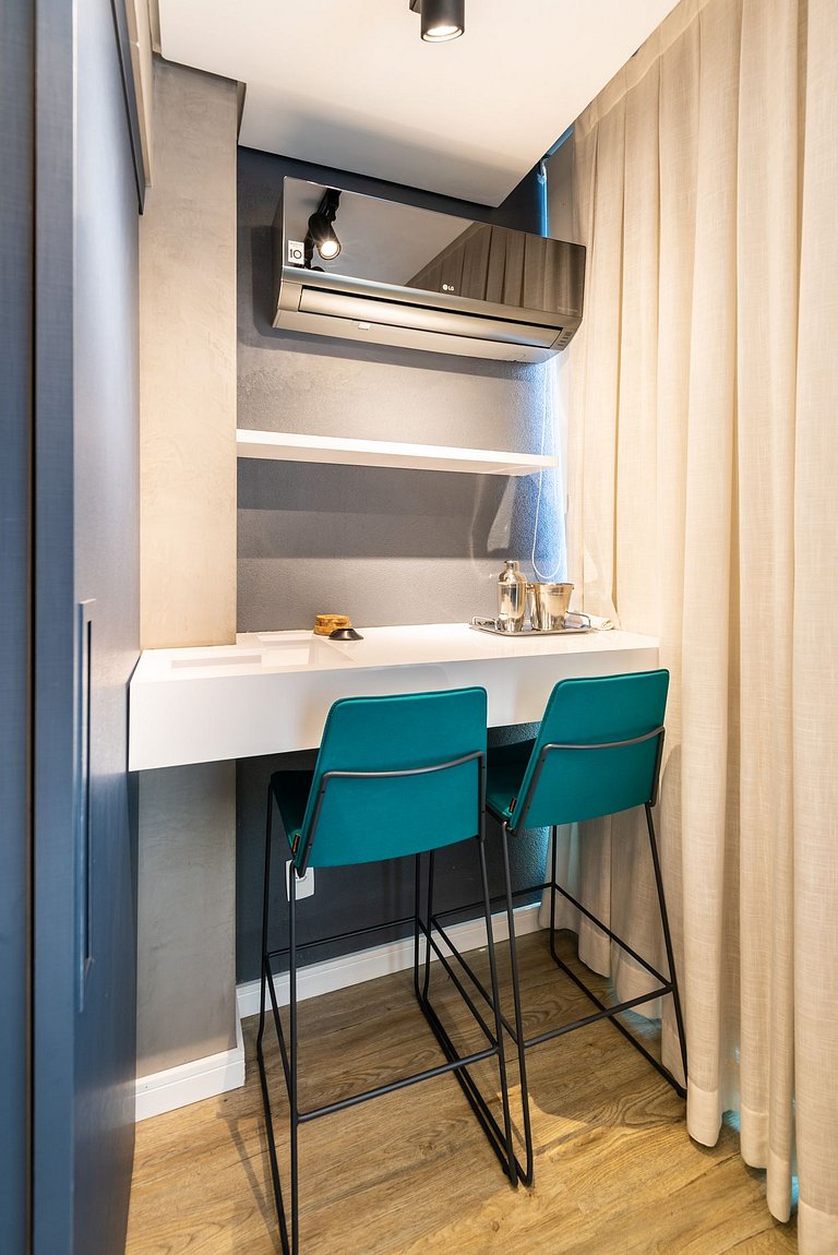 VU3 Studio Confortável com Vaga | Allianz Parque