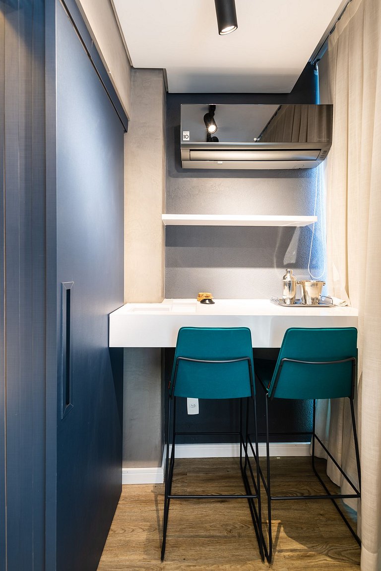 VU3 Studio Confortável com Vaga | Allianz Parque