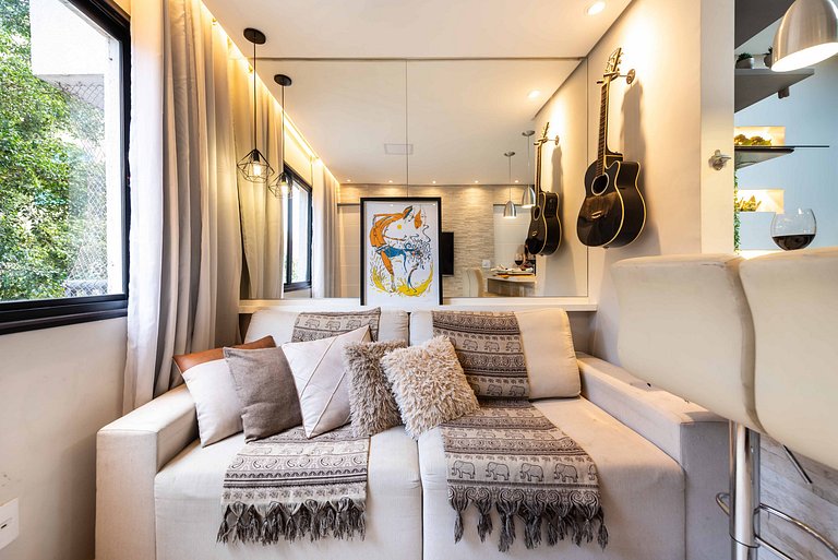 AAQ3 Espaço acolhedor para até 3 | Bela Vista