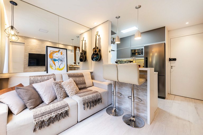 AAQ3 Espaço acolhedor para até 3 | Bela Vista