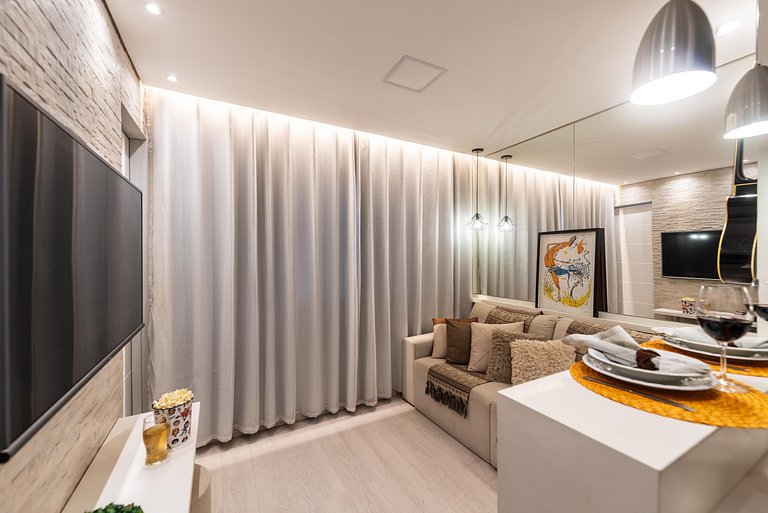 AAQ3 Espaço acolhedor para até 3 | Bela Vista