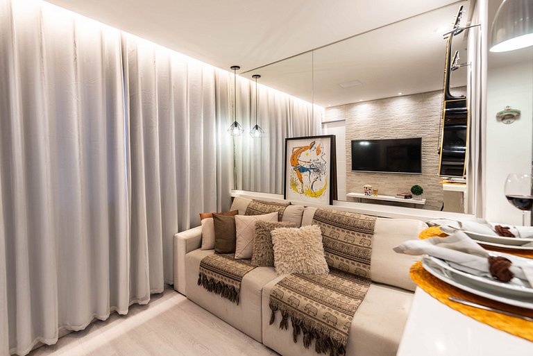 AAQ3 Espaço acolhedor para até 3 | Bela Vista